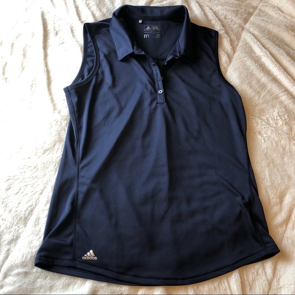 Adidas Sleeveless Golf Polo - Medium